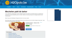 Desktop Screenshot of h2opolo.be